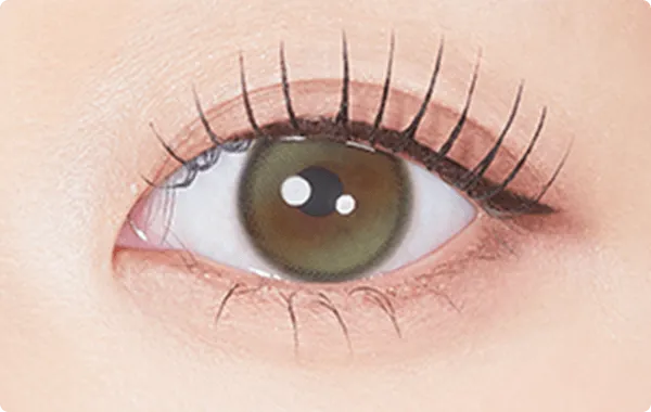 moon oliveのレンズを付けた瞳の拡大画像